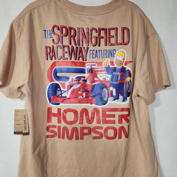Homer Simpsons racing shirt men's Large NWT - Picture 5 of 6